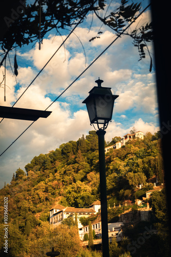 street lamp in the city