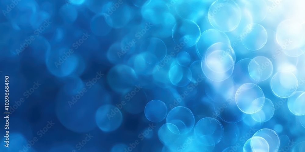 Blue Bokeh Background with Soft Light Effect Blue Bokeh Background with Soft Light Effect