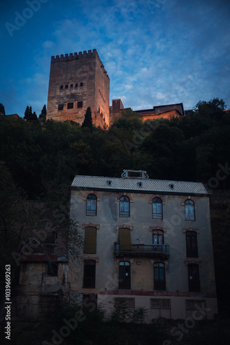 castle in the night