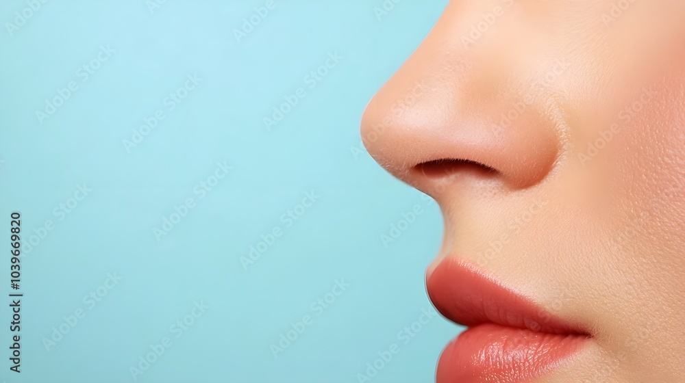 Time-lapse video of rhinoplasty recovery, capturing swelling reduction and nose reshaping over time, with side-by-side before-and-after comparisons, Realistic, Neutral Background Time-lapse video of rhinoplasty recovery, capturing swelling reduction and nose reshaping over time, with side-by-side before-and-after comparisons, Realistic, Neutral Background