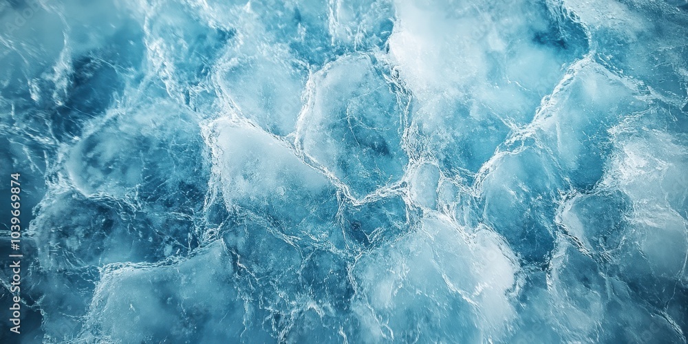 Close-Up of Ice Texture with Crystal Clarity Close-Up of Ice Texture with Crystal Clarity