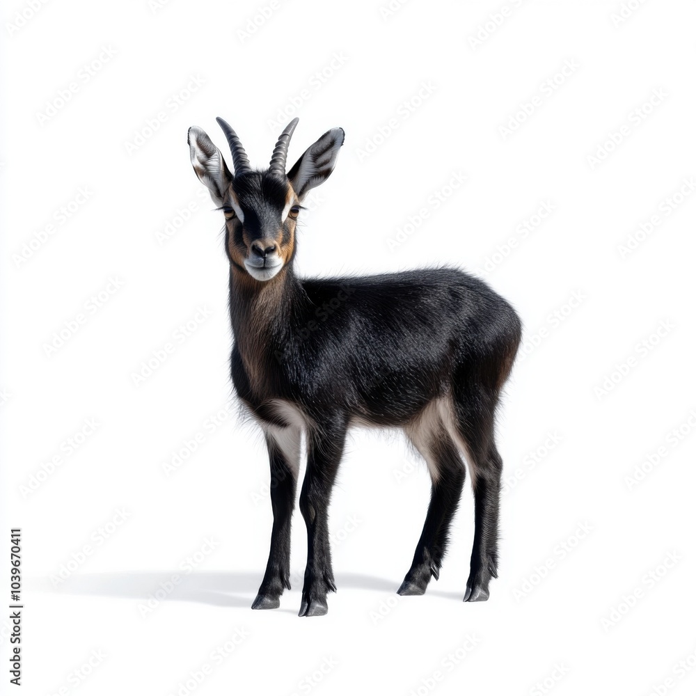 Fototapeta premium Koyram Antelope on White Background