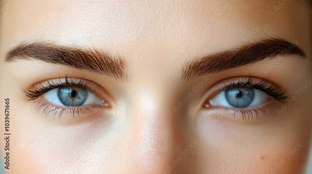 Close-up images of the forehead and eye area before-and-after Botox treatment, highlighting smoother skin for a blog on facial rejuvenation, Soft Lighting, Photorealistic Close-up images of the forehead and eye area before-and-after Botox treatment, highlighting smoother skin for a blog on facial rejuvenation, Soft Lighting, Photorealistic