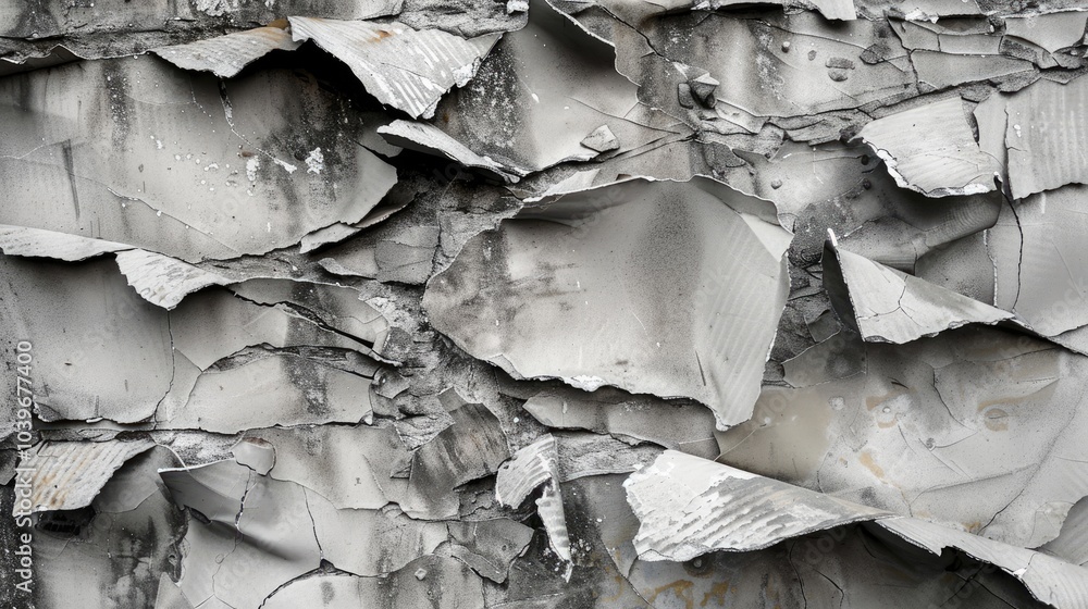Demolition site with an asbestos issue close up view of the broken and fibrous slice of corrugated asbestos cement sheets Demolition site with an asbestos issue close up view of the broken and fibrous slice of corrugated asbestos cement sheets