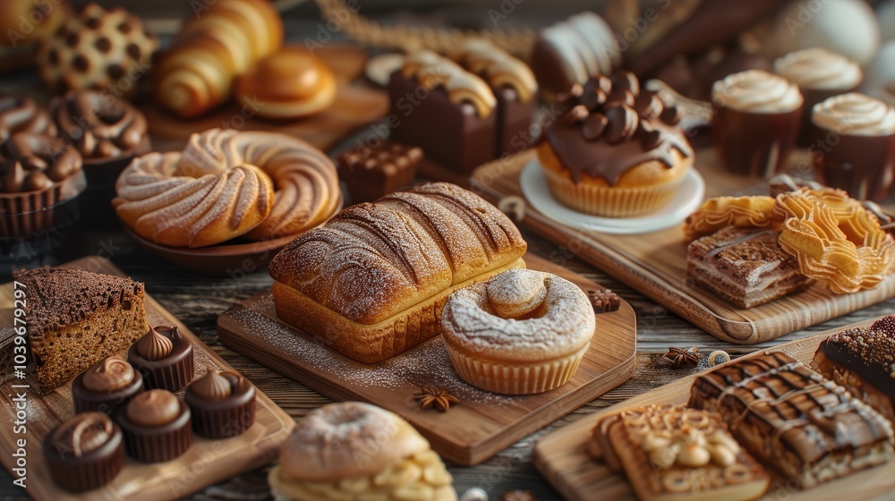 Bakery products encompass a range of delectable baked goods such as bread pastries cakes and cookies crafted with culinary artistry Bakery products encompass a range of delectable baked goods such as bread pastries cakes and cookies crafted with culinary artistry