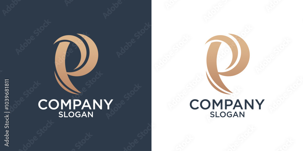 letter p abstract monogram logo design vector letter p abstract monogram logo design vector