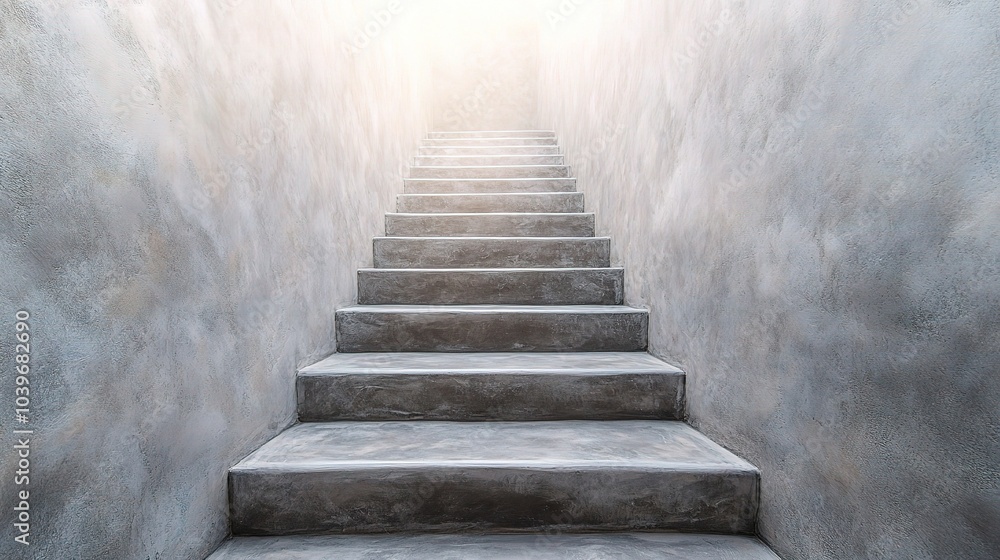 Fototapeta premium Stairs Leading to Bright Light