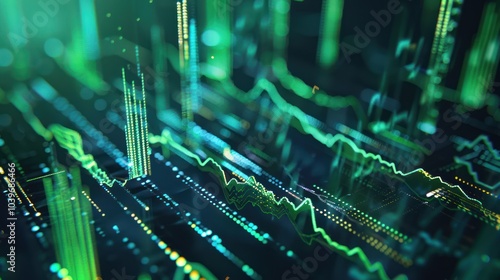 Abstract Digital Data Visualization