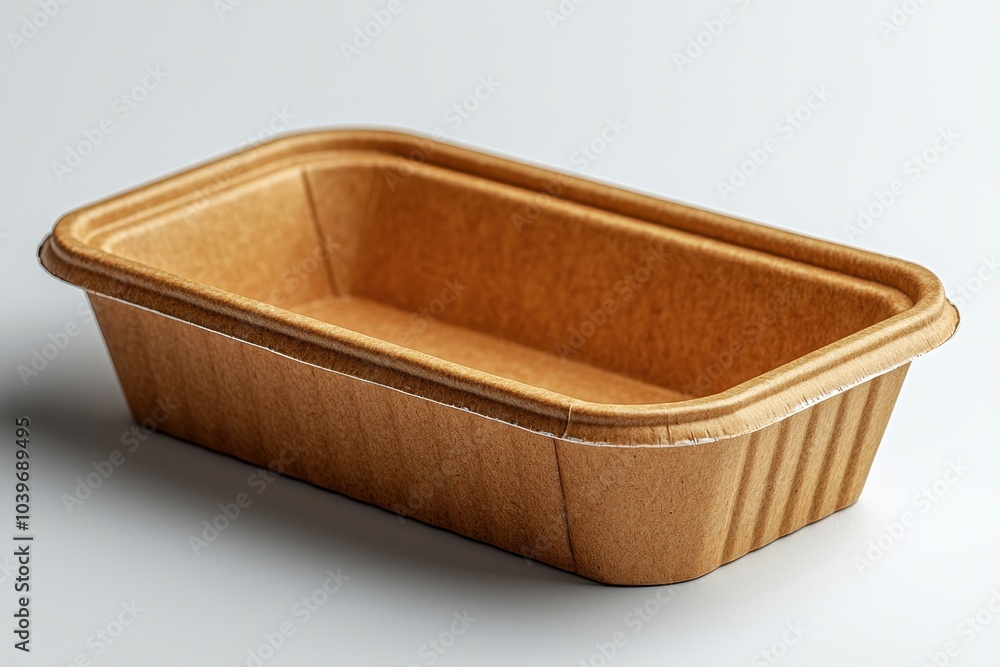 Box mockup with logo or graphic space for takeaway food containers Box mockup with logo or graphic space for takeaway food containers