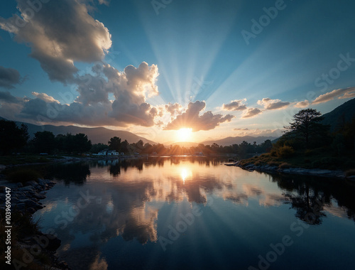 Przepiękne krajobrazy. Widoki z różnych części świata. Unikalna atmosfera i kolor. Znakomicie nadaje się na tło lib fototapetę.