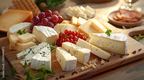 cheese platter Assorted artisanal peruvian dairy snack plate food table different types of cheese photo