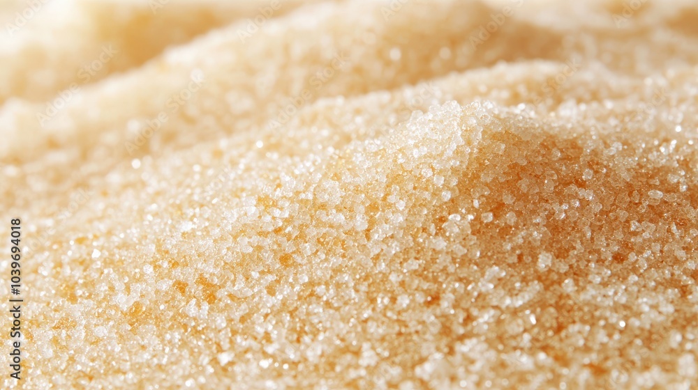 Isolated Heap of Fine Granulated Sugar on White Background. Sweet Ingredient Closeup Isolated Heap of Fine Granulated Sugar on White Background. Sweet Ingredient Closeup