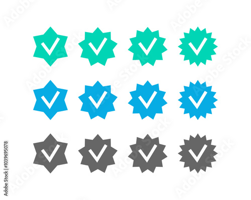 set of checkmarks confirmation pros success