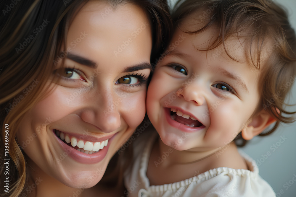 Happy Mother and her child Happy Mother and her child
