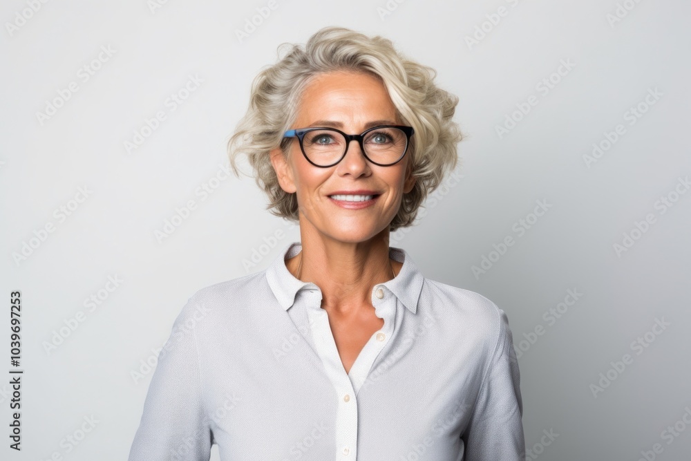 Portrait glasses female adult. Portrait glasses female adult.