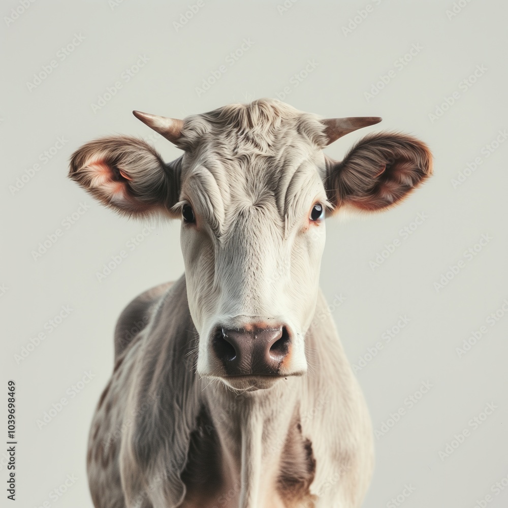 Australian cow isolated on white background Australian cow isolated on white background
