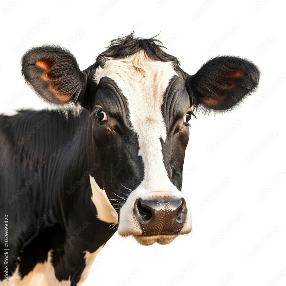 Black cow isolated on white background Black cow isolated on white background