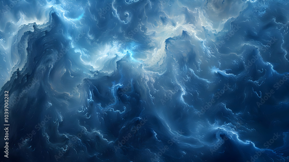 Abstract Blue Swirling Background Abstract Blue Swirling Background