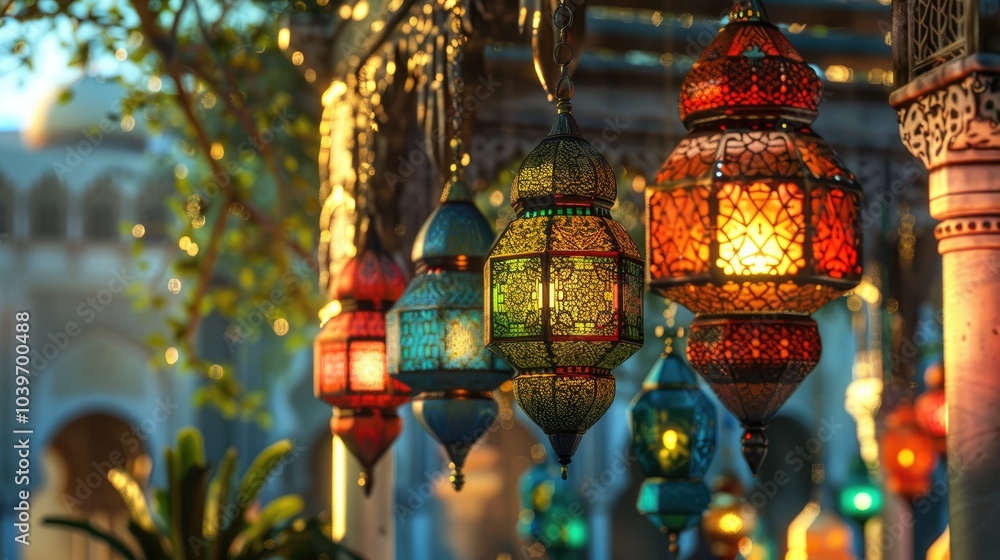 Fototapeta premium Colourful Middle Eastern lanterns