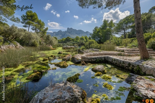 Natural monument and estate in Campanet  Mallorca  Spain. photo