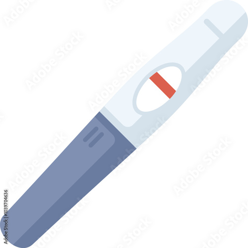 Positive pregnancy test confirming pregnancy with two red lines