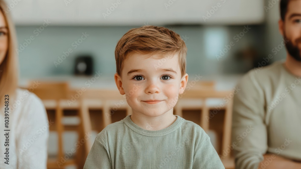 Parents and child receiving professional consultation in a homey office, focused on health and well-being, fostering a supportive family environment Parents and child receiving professional consultation in a homey office, focused on health and well-being, fostering a supportive family environment