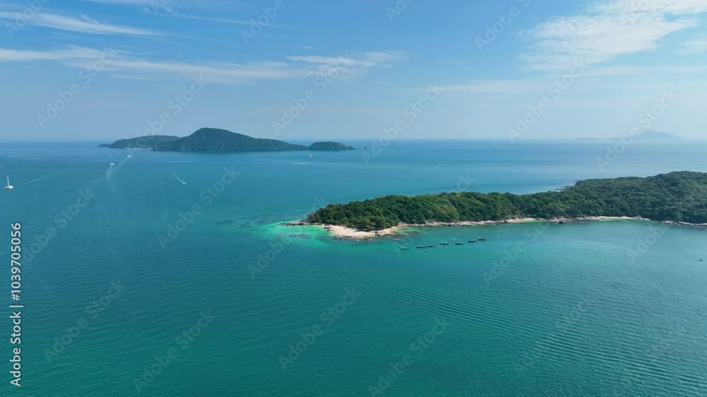 Small Island in Andaman Sea Phuket Thailand Aerial Drone
Small Island in Andaman Sea Phuket Thailand Aerial Drone