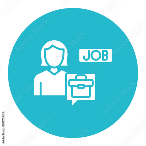 Job Seeker Female Icon
