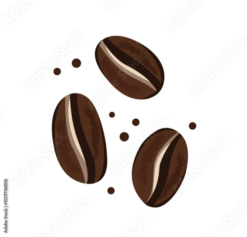 coffee beans vector illustration