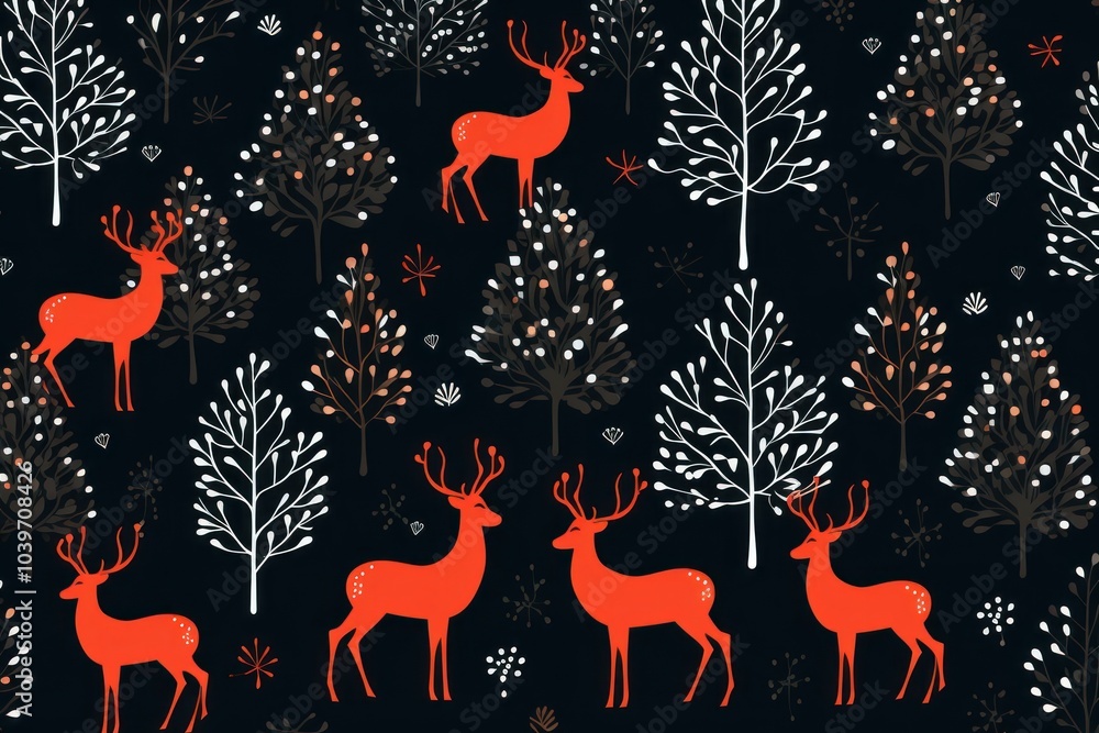 Christmas pattern backgrounds mammal celebration. Christmas pattern backgrounds mammal celebration.