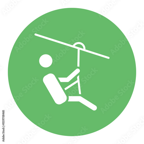 Zip Line Icon