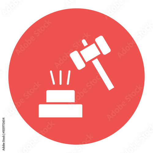Broken Gavel Icon