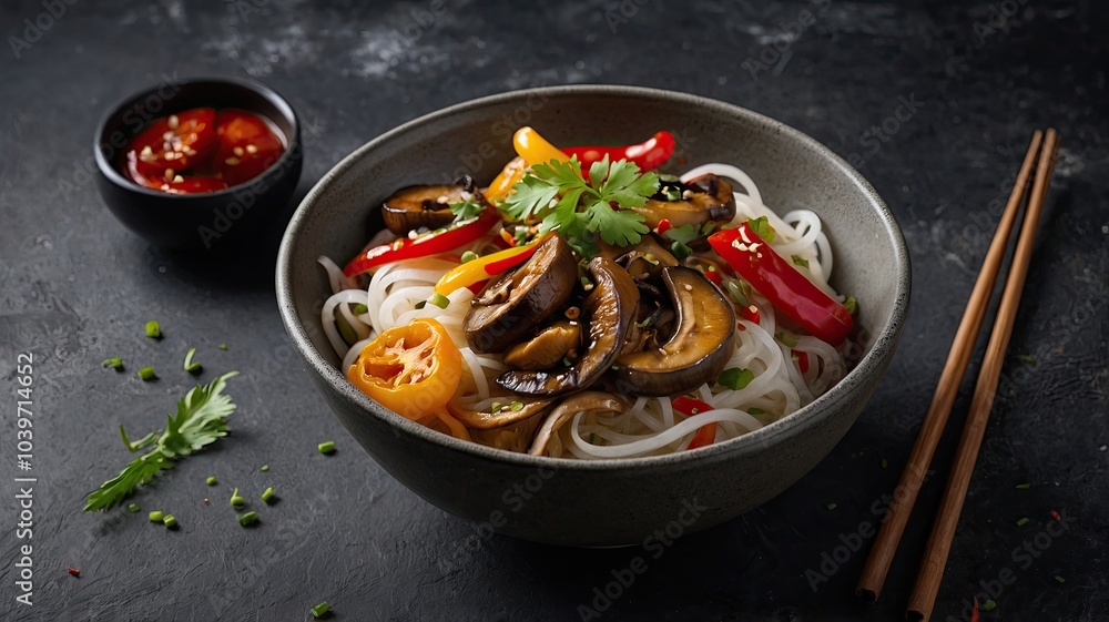 american dish with rice noodles american dish with rice noodles