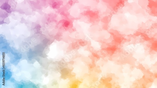 Abstract Watercolor Background with Pastel Colors