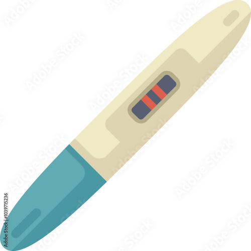 Positive pregnancy test is showing a positive result with two lines, confirming the pregnancy