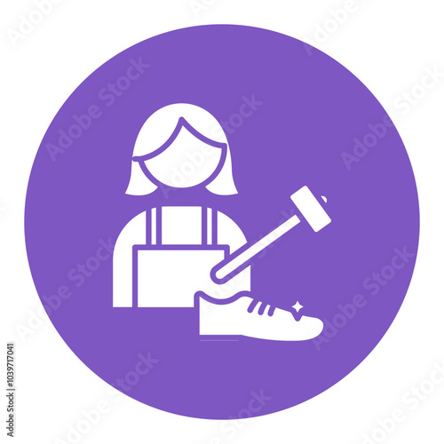 Shoe Maker Lady Icon