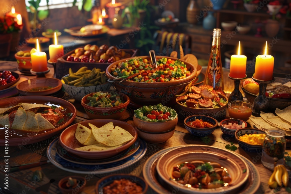 Mexican Feast Served Family Style Mexican Feast Served Family Style