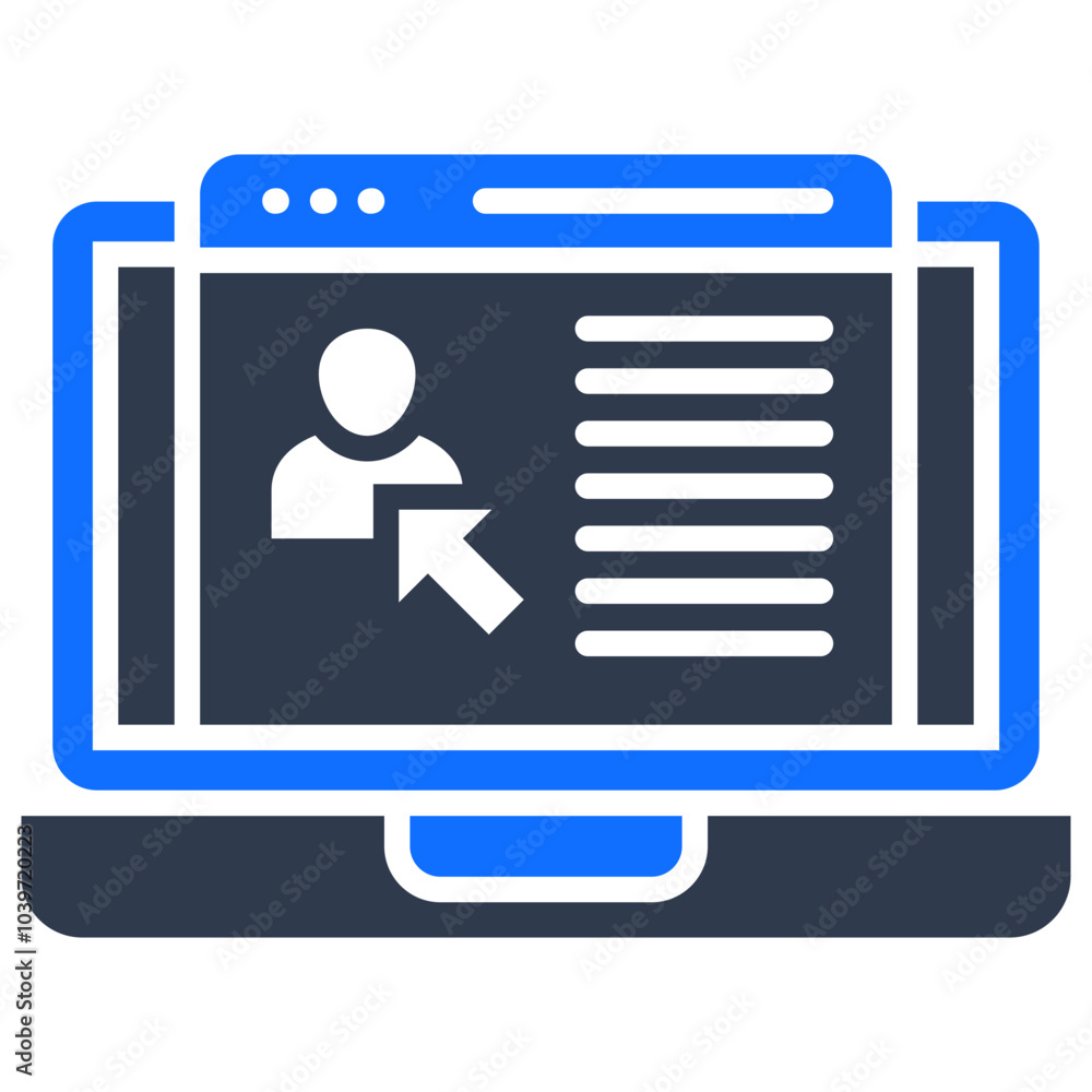 Online Resume Icon Online Resume Icon