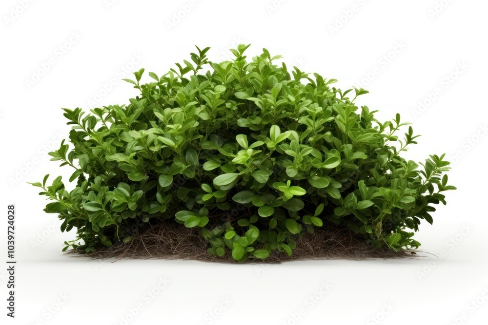 Obraz premium Plant herbs leaf white background.