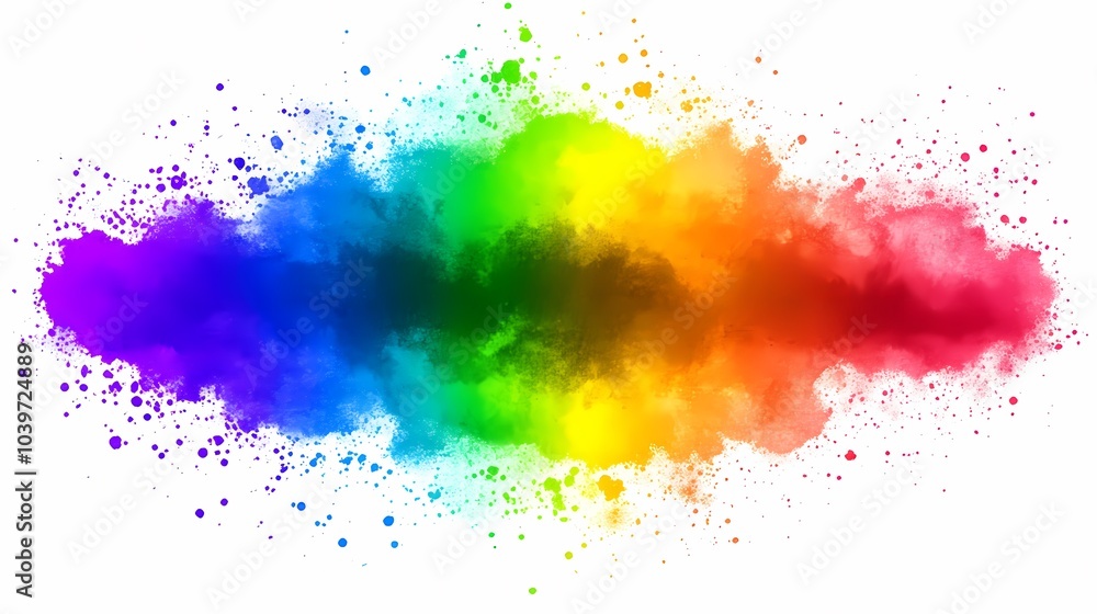 Rainbow Splash Paint Color Burst Abstract Background Rainbow Splash Paint Color Burst Abstract Background