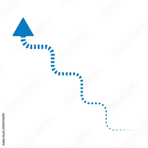 blue arrow icon
