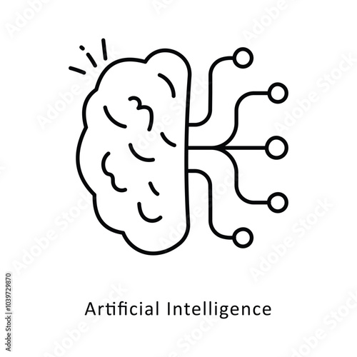 Artificial Intelligence isometric stock illustration. EPS File stock illustration