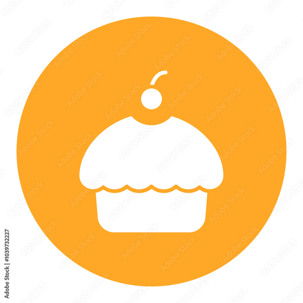 Chocolate Cupcake Icon