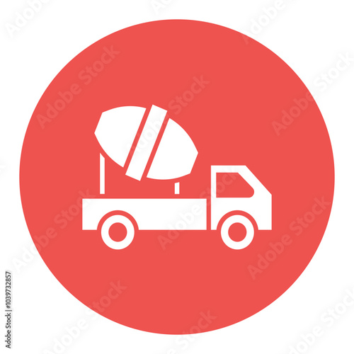 Concrete Mixer Truck Icon