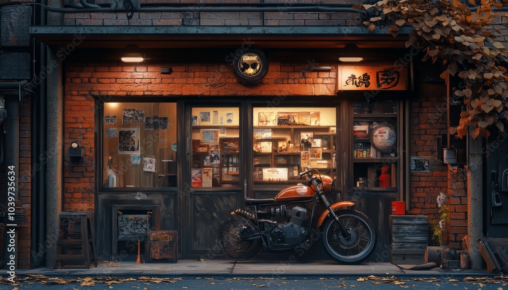 beautiful store front of a motorcycles shop beautiful store front of a motorcycles shop