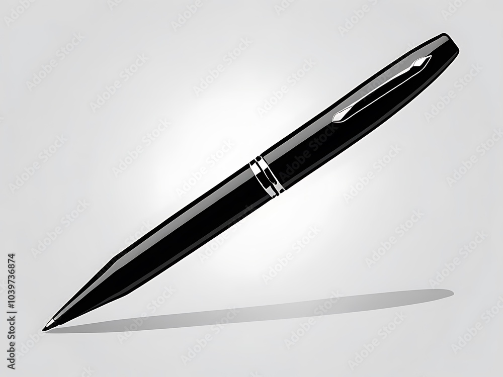 pen on white background pen on white background