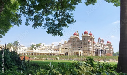 Mysore Palace, also known as Amba Vilas Palace, is a historical palace and a royal residence. It is located in Mysore, Karnataka, India. 
It used to be the official residence of the Wadiyar dynasty.  photo