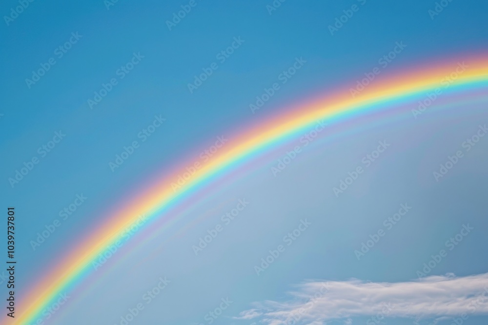 Fototapeta premium Rainbow sky outdoors nature.