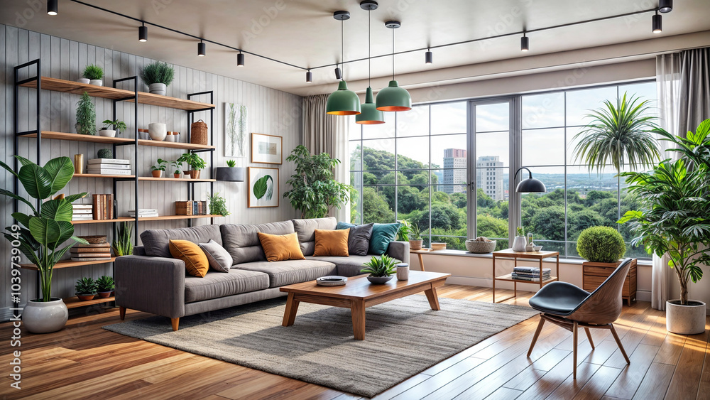 Fototapeta premium living room interior