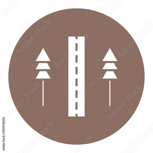 Unsealed Road Icon